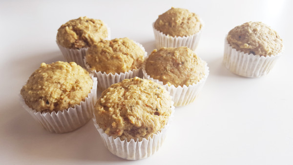 muffins de calabacín y zanahoria