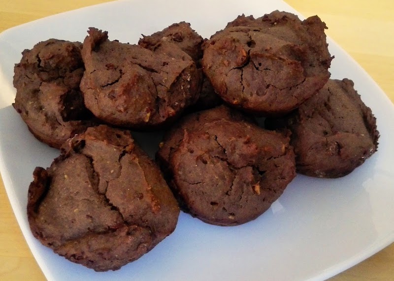 pastelitos de alubias y algarroba