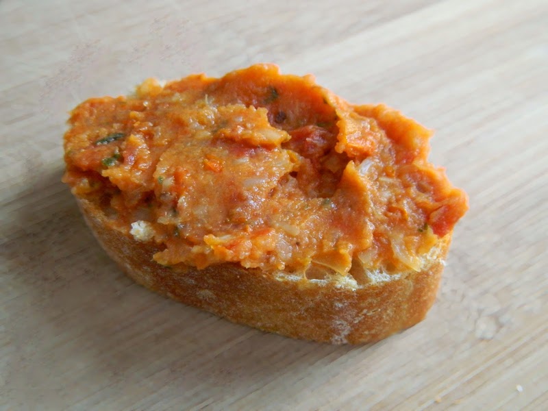 paté de tomate y coliflor